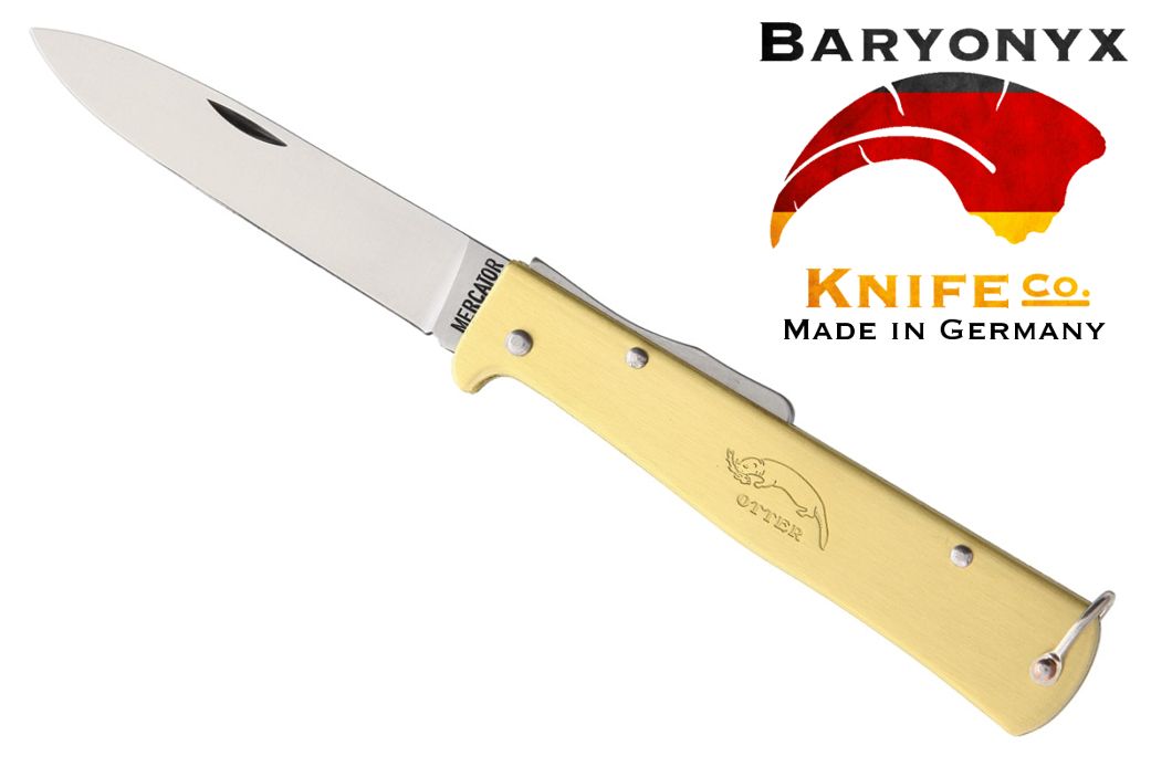 Mercator "Brass Otter" Lockback--Carbon